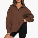 Women’s Knitted Sweater with Half Zip - Image 15