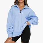 Women’s Knitted Sweater with Half Zip - Image 17