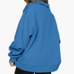 Women’s Knitted Sweater with Half Zip - Image 3