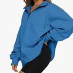 Women’s Knitted Sweater with Half Zip - Image 4