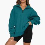 Women’s Knitted Sweater with Half Zip - Image 5