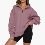 Women’s Knitted Sweater with Half Zip - Image 9