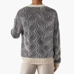 Women's Knitted Sweater with Patterned Surface - Image 3