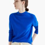 Women's Knitted Sweater with Stand-Up Collar - Image 11