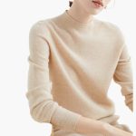 Women's Knitted Sweater with Stand-Up Collar - Image 13