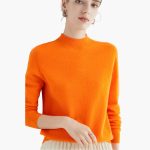 Women's Knitted Sweater with Stand-Up Collar - Image 6