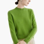 Women's Knitted Sweater with Stand-Up Collar - Image 7