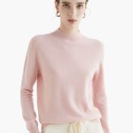 Women's Knitted Sweater with Stand-Up Collar - Image 5