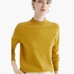 Women's Knitted Sweater with Stand-Up Collar - Image 8