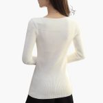 Women's Knit Sweater with Long Sleeves - Image 6