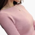 Women's Knit Sweater with Long Sleeves - Image 3