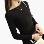 Women's Knit Sweater with Long Sleeves