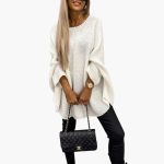 Women's Oversized Knit Sweater with Loose Fit and Round Neck - Image 3