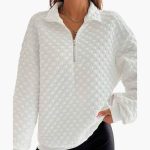 Women's Knit Sweater with Textured Surface - Image 2