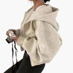 Women's Hoodie Sweatshirt with Zipper - Image 7