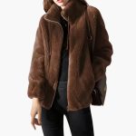 Women’s Teddy Coat with Zipper and Drawstring - Image 3