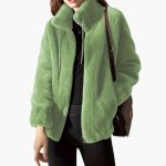Women’s Teddy Coat with Zipper and Drawstring - Image 5