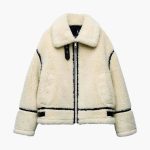 Women's Teddy Jacket with Zipper and Pockets - Image 2