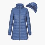 Women's Winter Down Jacket with Hood and Long Cut - Image 3