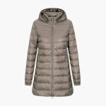 Women's Winter Down Jacket with Hood and Long Cut - Image 4