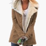 Women's Winter Jacket with Front Zipper and High Collar - Image 2