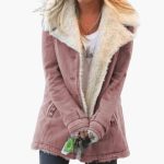 Women's Winter Jacket with Front Zipper and High Collar - Image 5