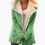 Women’s Winter Jacket with High Collar and Zipper - Image 2