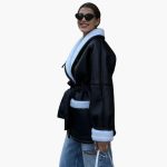 Women's Winter Jacket with Belt and Front Pockets - Image 4