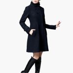 Women's Winter Coat with Hood and Button Placket - Image 3