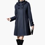 Women's Winter Coat with Hood and Button Placket - Image 2