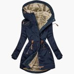 Women’s Parka with Lined Hood and Drawstring Waist - Image 3