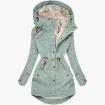 Women’s Parka with Lined Hood and Drawstring Waist - Image 4