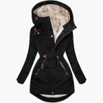 Women’s Parka with Lined Hood and Drawstring Waist - Image 2