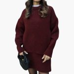 Women's Two-Piece Set with Round Neck Sweater - Image 10