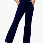 Women's Pants with Elastic Waistband and Flared Leg - Image 3