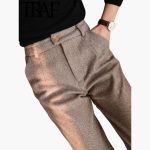 Women's High Waist Pants with Side Pockets - Image 4
