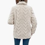 Women's Jacket with Open Front and Textured Surface - Image 5
