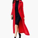 Women's Long Coat with Shawl Collar and Waist Belt - Image 3