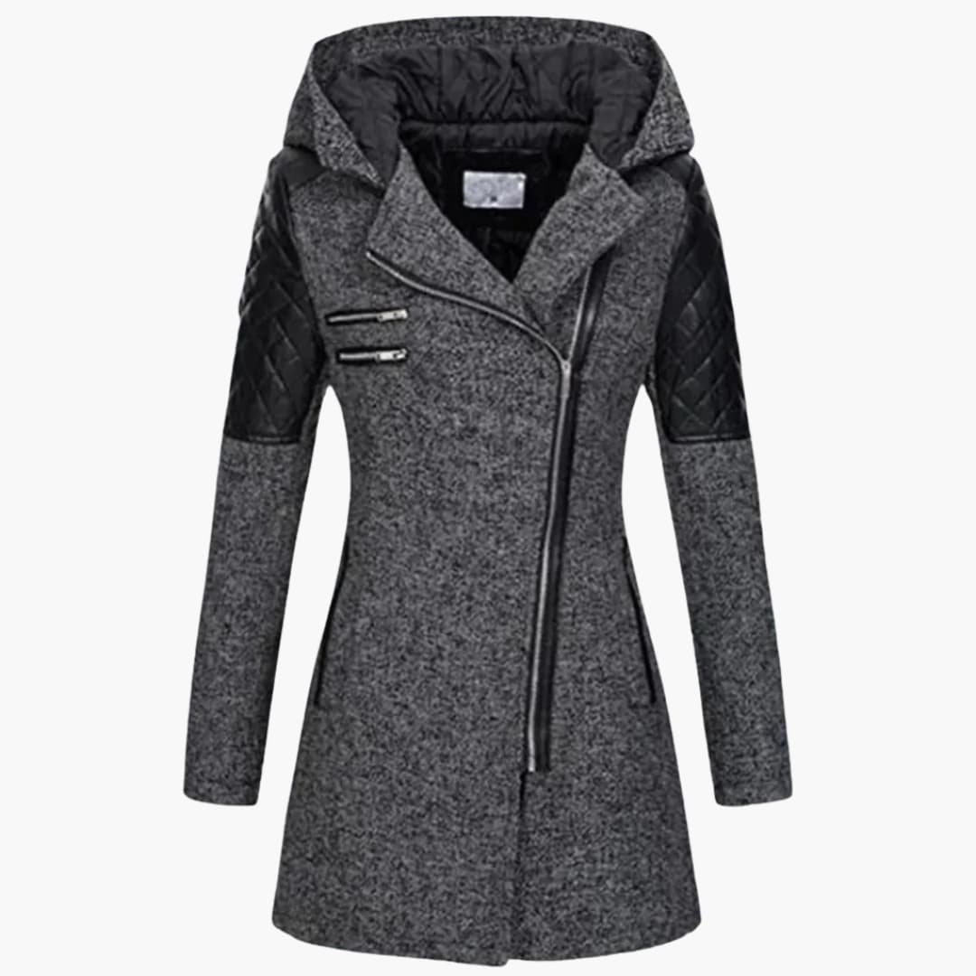 DamenmantelmitKapuzeundReissverschluss_5_09a2d297-139b-4d02-9f40-beddfd8d3829.jpg Women's Coat with Hood and Zipper - Image 1