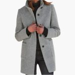 Women's Coat with Stand-Up Collar and Front Pockets - Image 6