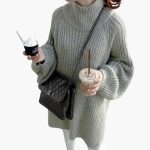 Women's Sweater with Round Neck and Oversize Cut