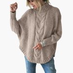 Women's Sweater with Round Neck and Long Sleeves - Image 3
