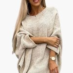 Women's sweater with boat neckline and long sleeves - Image 6