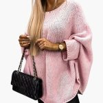 Women's sweater with boat neckline and long sleeves - Image 10