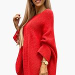 Women's sweater with boat neckline and long sleeves - Image 4