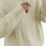 Women's Sweater with Ribbed Surface and Long Sleeves - Image 4