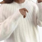 Women's Sweater with Ribbed Surface and Long Sleeves - Image 5