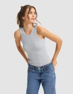 Women's Fine Ribbed Tank - Image 12