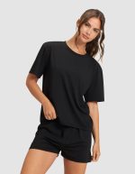 Women's First Layer Pajama Short Sleeve Tee & Boxer Short Set - Image 19
