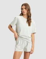 Women's First Layer Pajama Short Sleeve Tee & Boxer Short Set - Image 3
